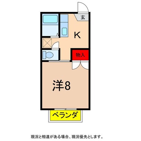 コーポちえの物件間取画像